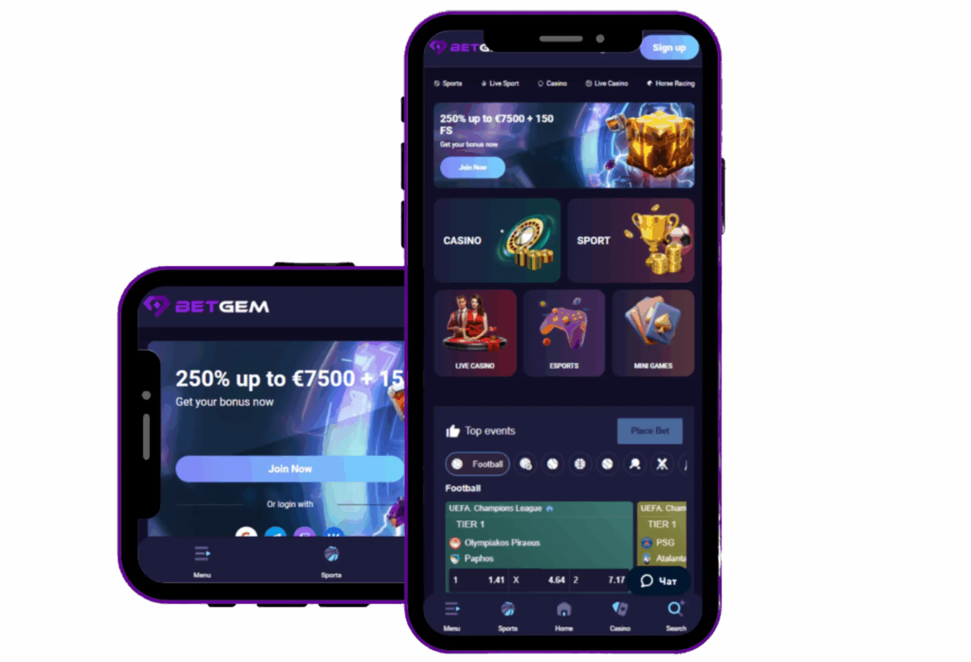 BetGem Casino App Screenshot